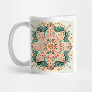 A Colorful Kaleidoscopic Pattern in Pastels Mug